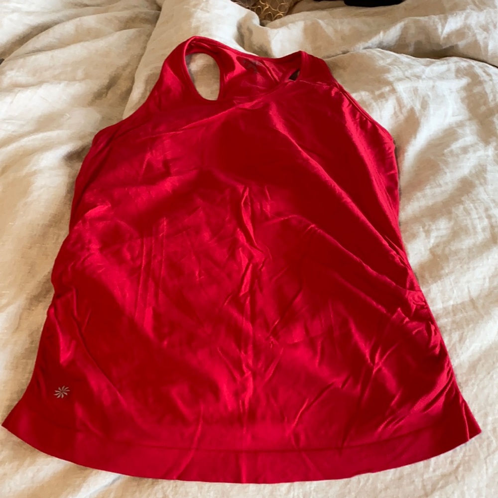 EUC Athleta red size M workout tank